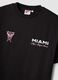 Schwarzes T-Shirt aus reiner Baumwolle mit kurzen &Auml;rmeln und Regular Fit Inter Miami CF_5