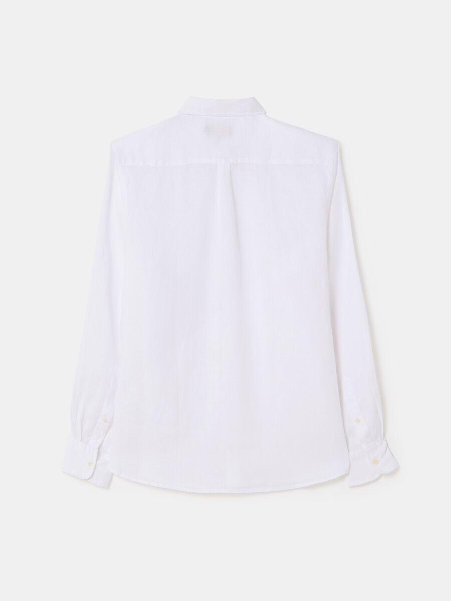 Regular-fit shirt with button-down collar in linen_4