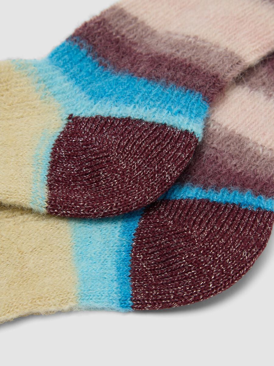 Multicolour striped mohair and stretch alpaca socks_1