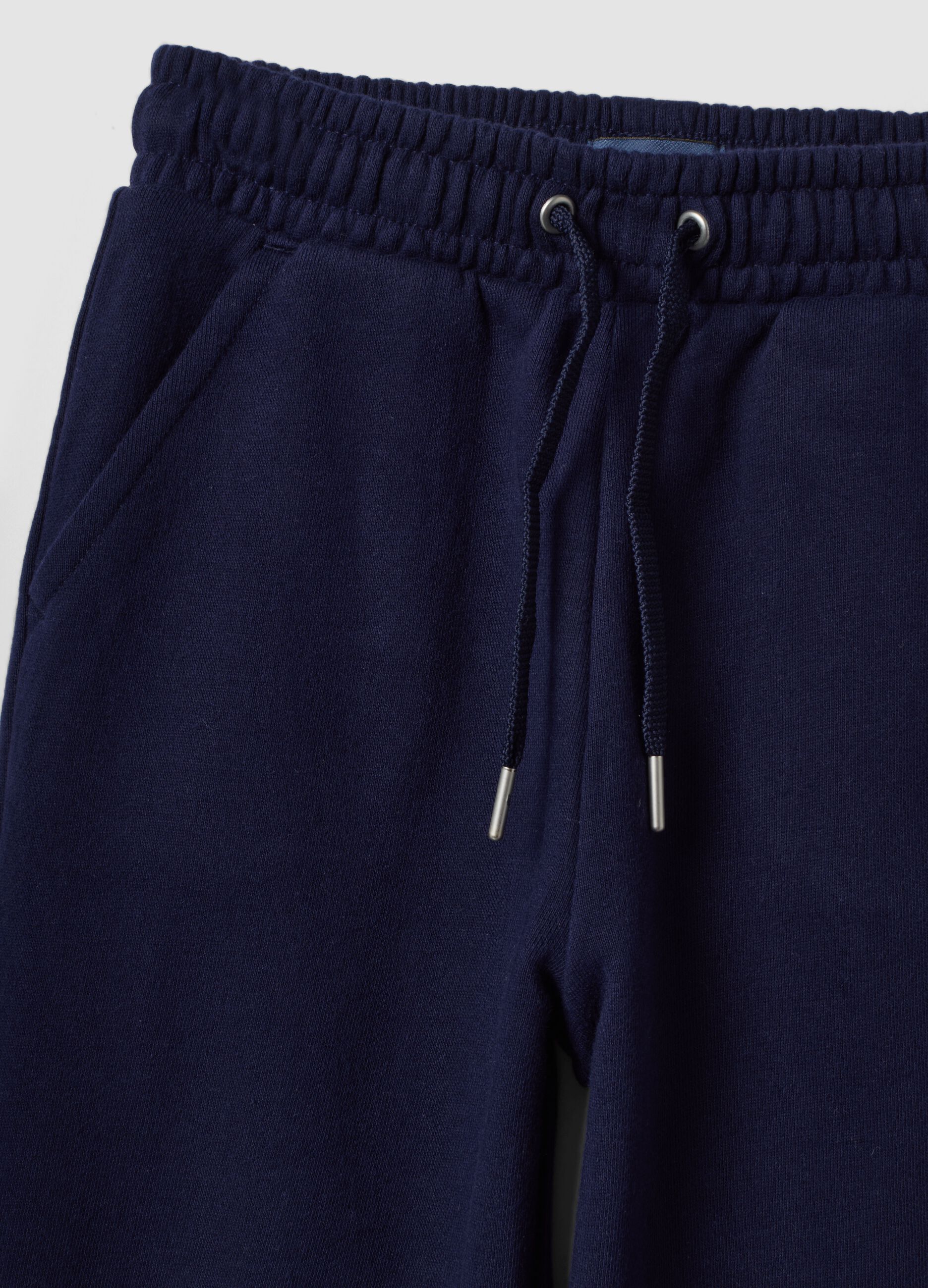 Blue organic cotton joggers