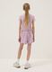 Pink stretch cotton set with T-shirt and shorts_1