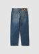 Blaue Denim-Jeans aus reiner Baumwolle im Loose Fit_6