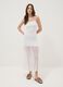 White midi dress in stretch fabric_0