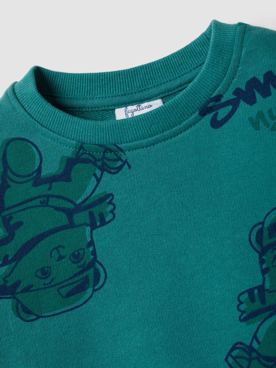 Conjunto de ch&aacute;ndal verde de algod&oacute;n puro para beb&eacute; ni&ntilde;o_3