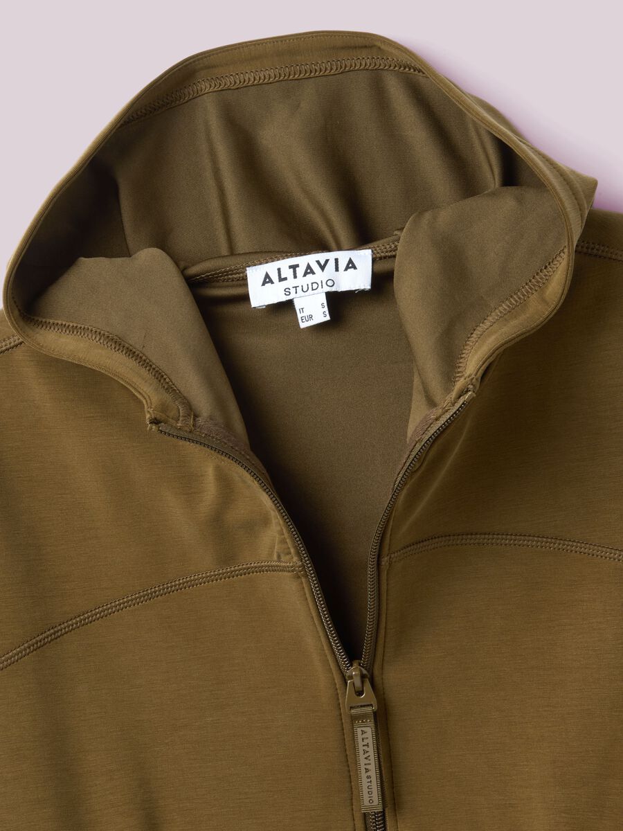 ALTAVIA STUDIO Hooded Full-Zip Crop_5
