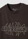 Brown short-sleeve pure cotton T-shirt_1