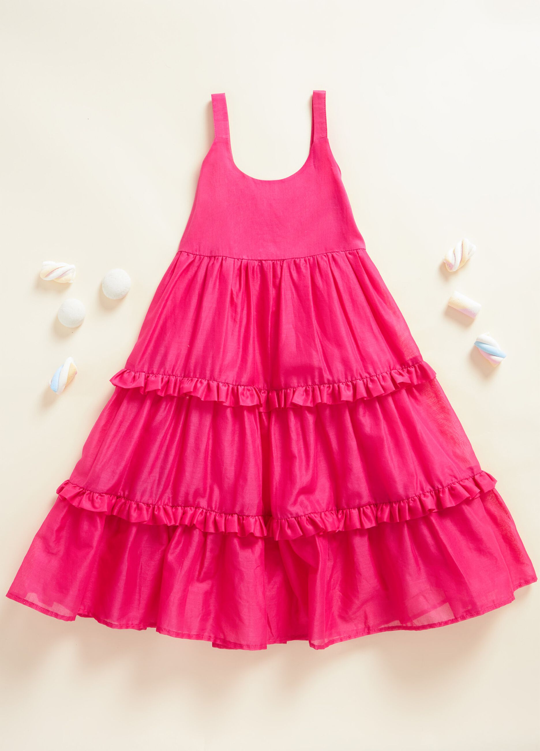 IANA tiered dress in 100% cotton