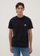 T-shirt preta em algod&atilde;o puro com estampado Ducati, regular fit_2