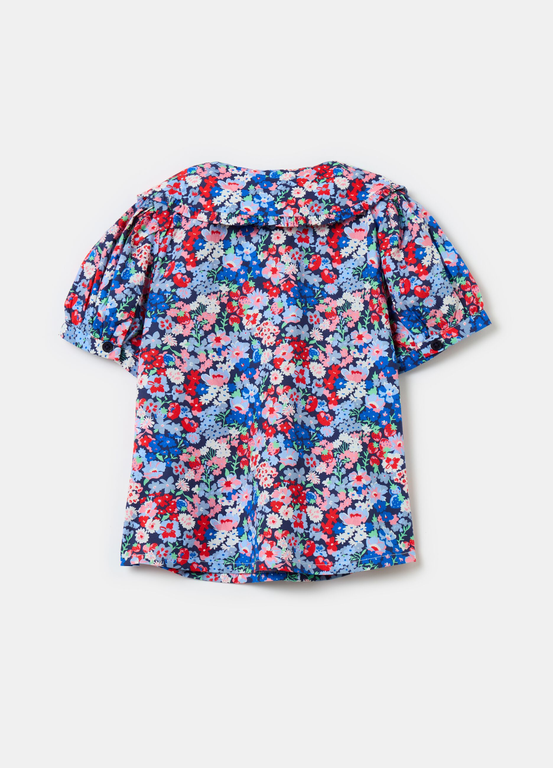 Camisa floral de algodón