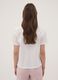 Wei&szlig;es Pyjama-T-Shirt aus Bio-Baumwolle mit Frontprint_3