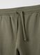Green cotton blend cargo trousers with pockets_5