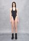 Cross Back Cut Out Swimsuit Black_3