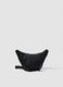 Black bum bag with adjustable belt and zip_2