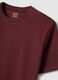 T-shirt rossa in puro cotone organico jersey regular fit_2