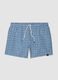 Blue swim shorts with geometric print_4