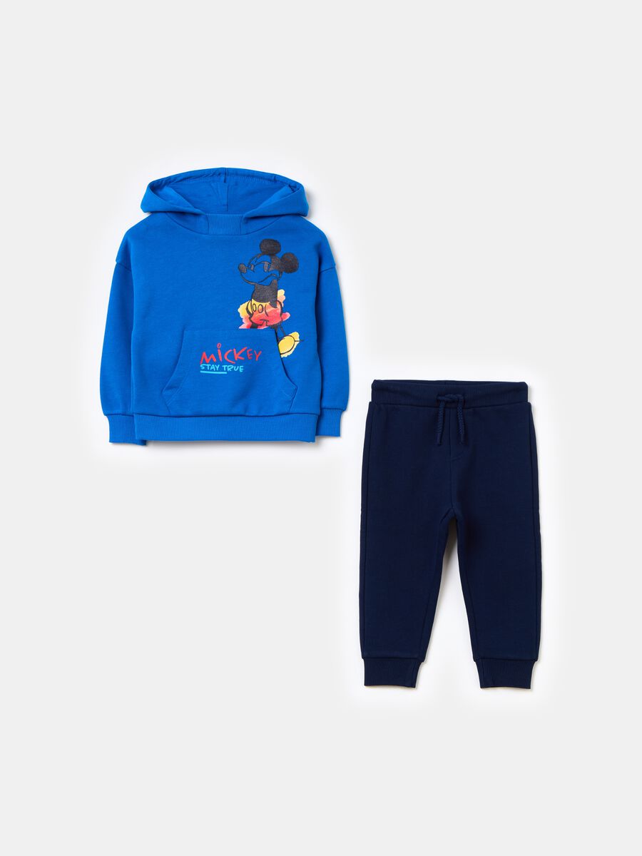 Fleece jogging set with Mickey Mouse print_0