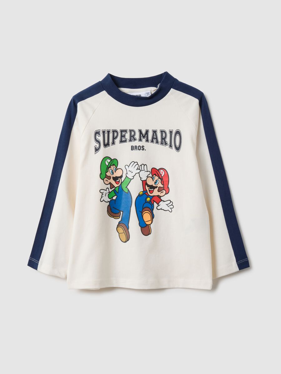 Kids' multicolour pure cotton long sleeve T-shirt with print_0
