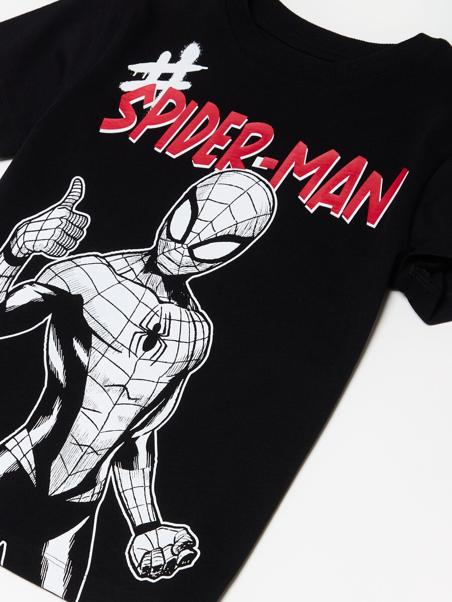 Cotton T-shirt with Spider-Man print_2