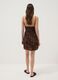 Brown pure viscose mini dress_3