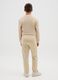 Boys' regular fit beige pure cotton trousers_1