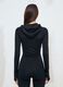 Black Fitted Full-Zip Yoga Hoodie_3