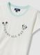 White organic cotton Mickey Mouse print pyjama T-shirt_6