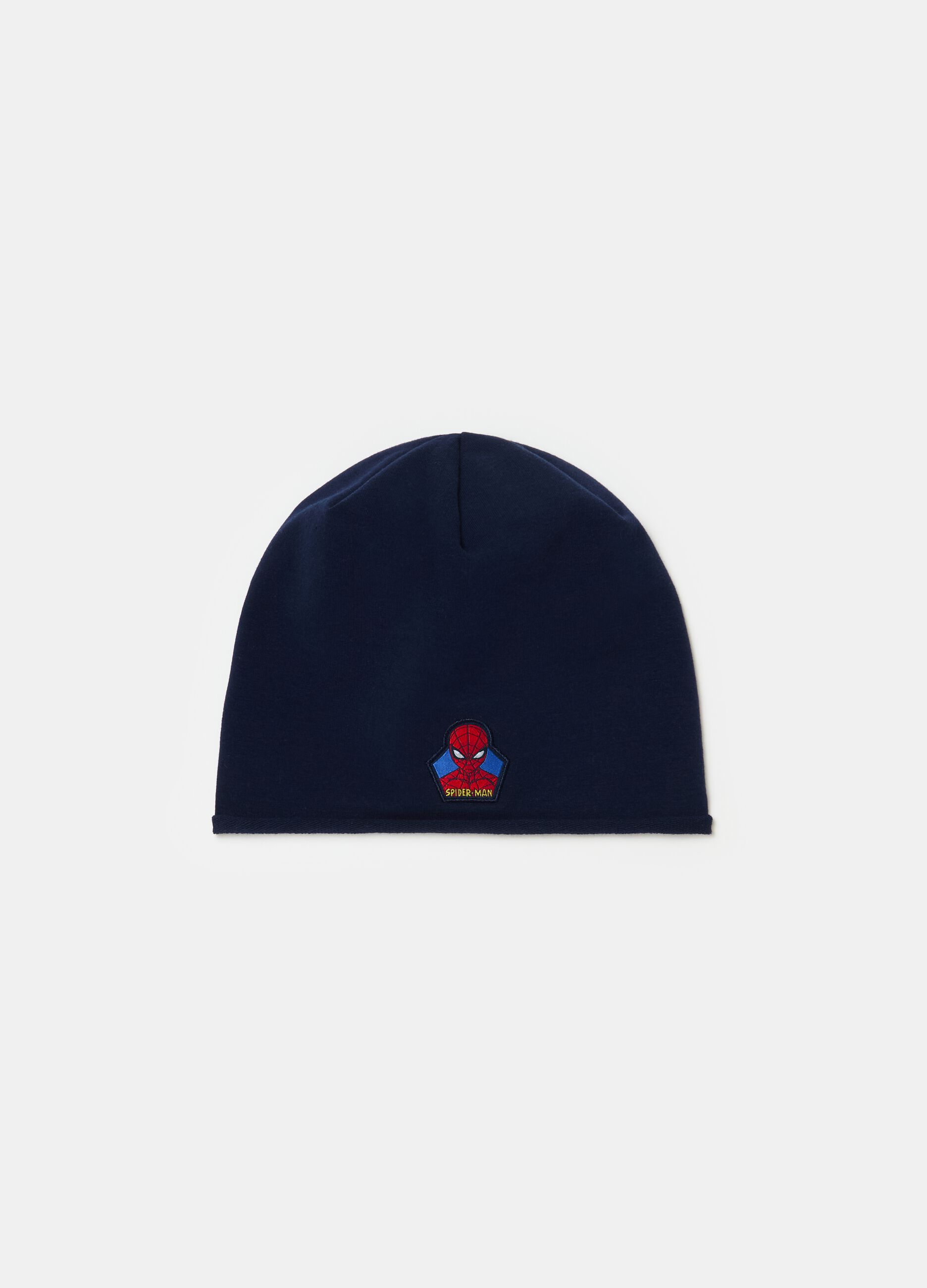 Organic cotton hat with Spider-Man patch
