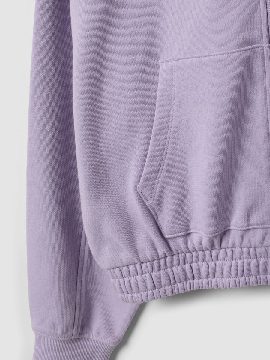 Purple organic cotton hooded sweatshirt_2