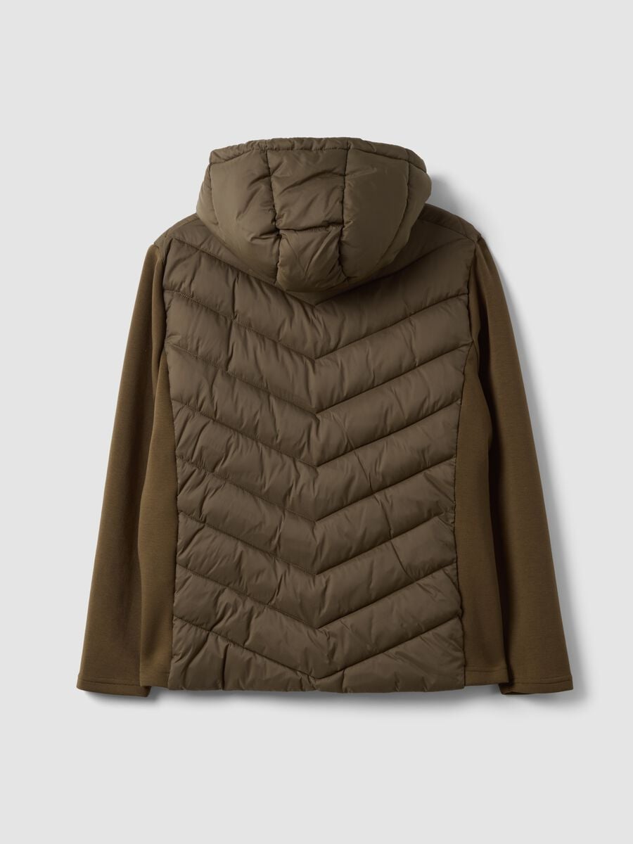 Brown regular-fit hooded zip-up jacket_6