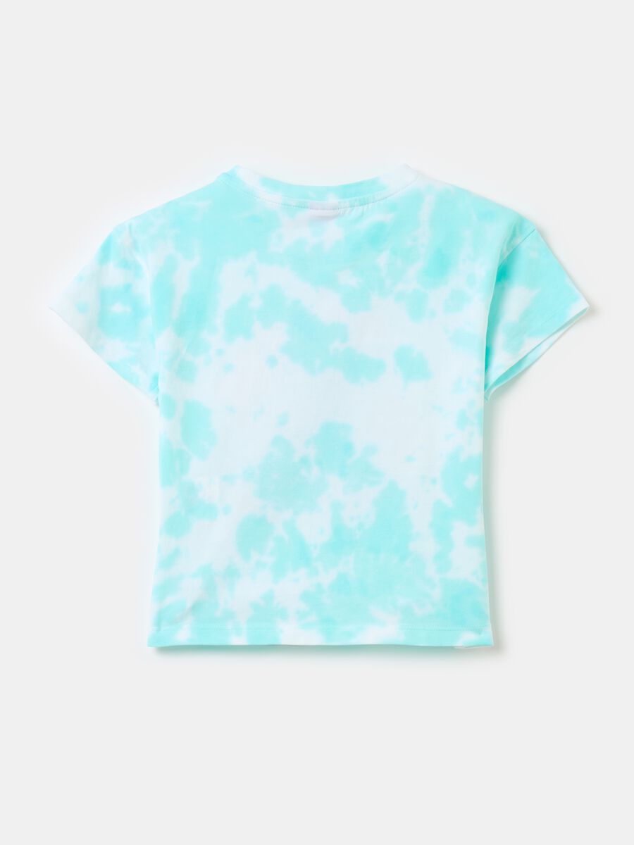 T-shirt Tie Dye con stampa Stitch_1