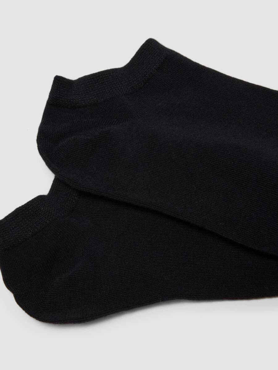 3er-Pack schwarze Kn&ouml;chelsocken aus Bio-Baumwolljersey_2
