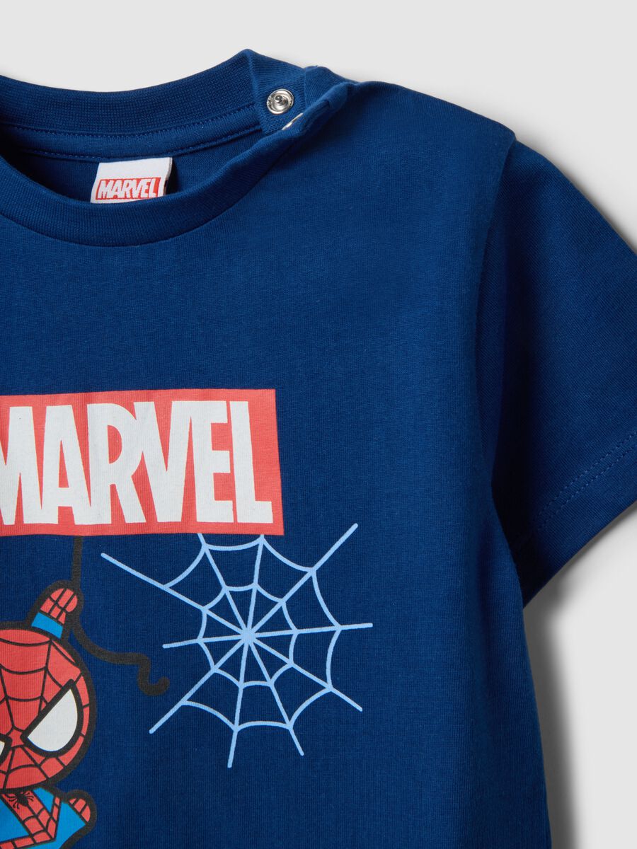 Baby Regular Fit Multicolour Pure Cotton Pyjamas with Spider-Man_2