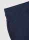Blue slim fit stretch cotton trousers for girls_3