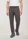Pantaloni chino grigi in twill di cotone elasticizzato regular tapered fit_1