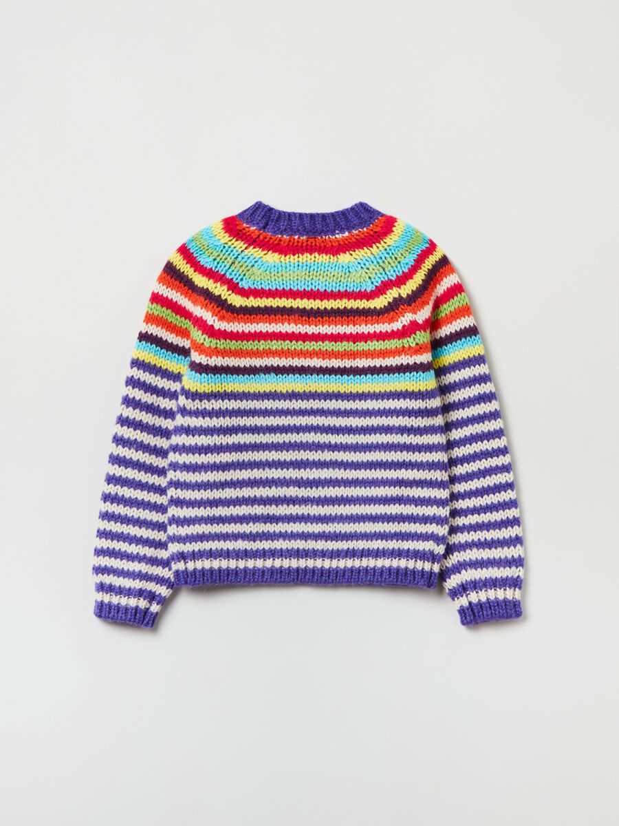 Pullover with striped pattern_4