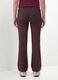 Braune Flare-Hose aus elastischer Viskose_3