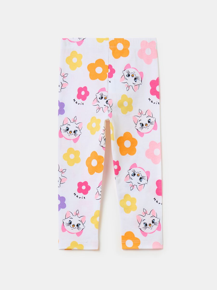 Leggings with Marie and flowers print_1