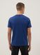 Short sleeve blue pure cotton regular fit t-shirt_1