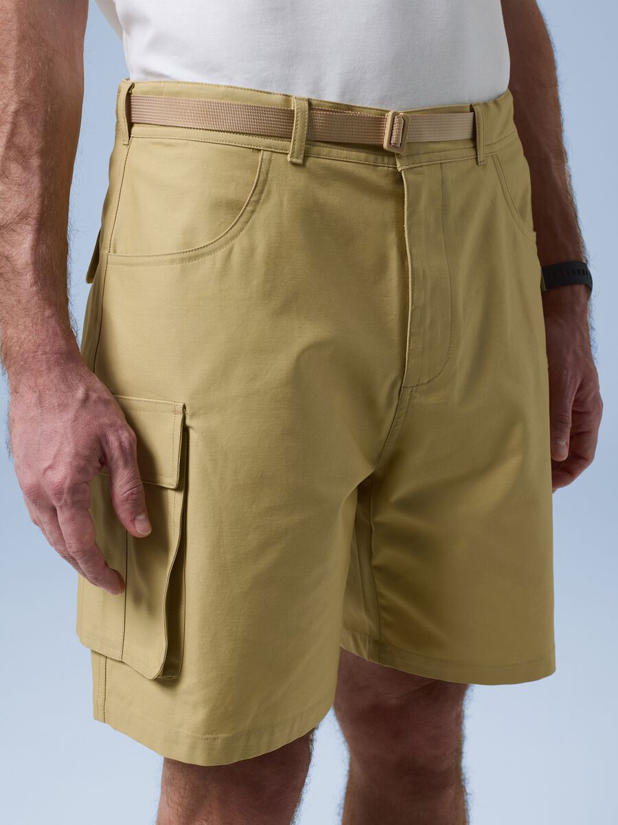 Beige Cargo-Bermudas ALTAVIA SAILING aus reiner Baumwolle_3