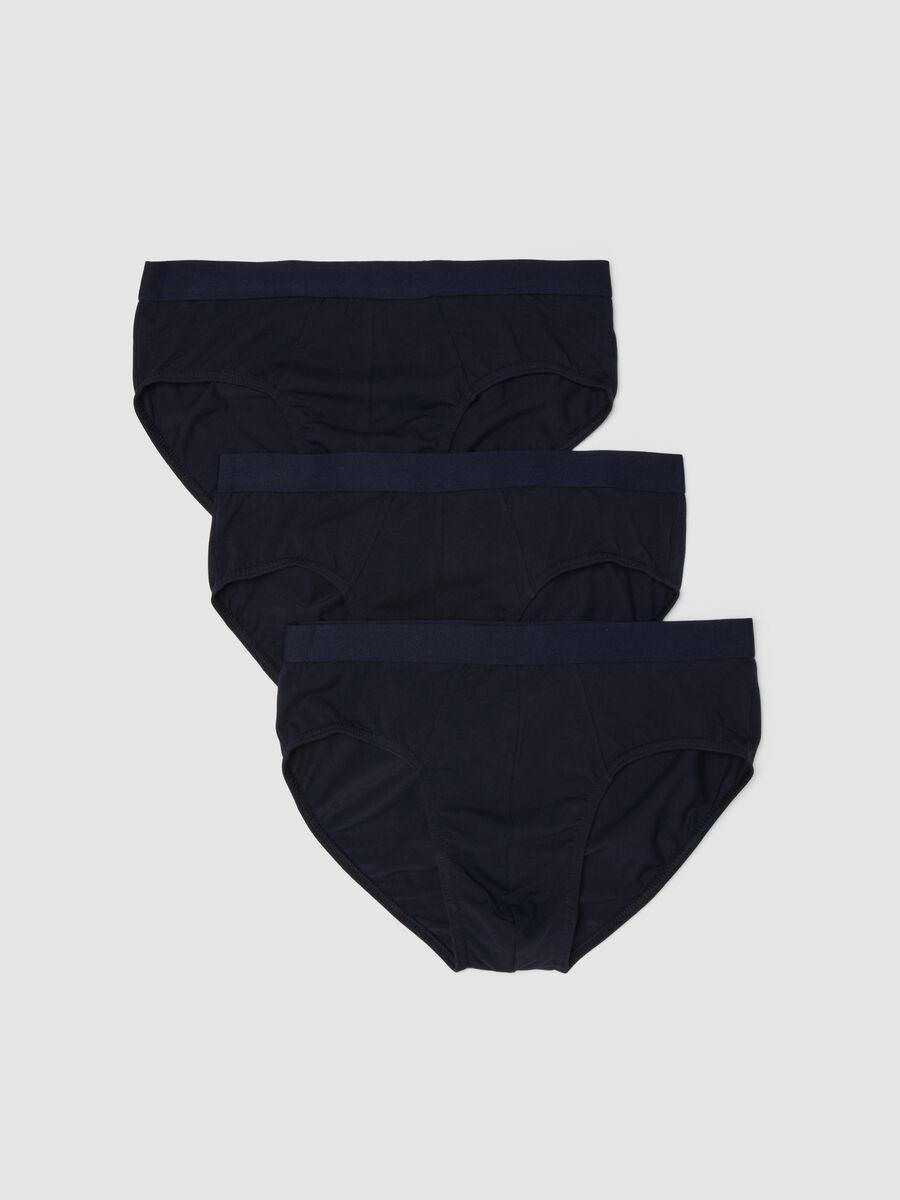Tripack di slip blu in cotone organico_4