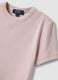 Slim fit pink crew neck cotton stretch T-shirt_5