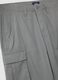 Grey pure cotton cargo Bermuda shorts, regular fit_5