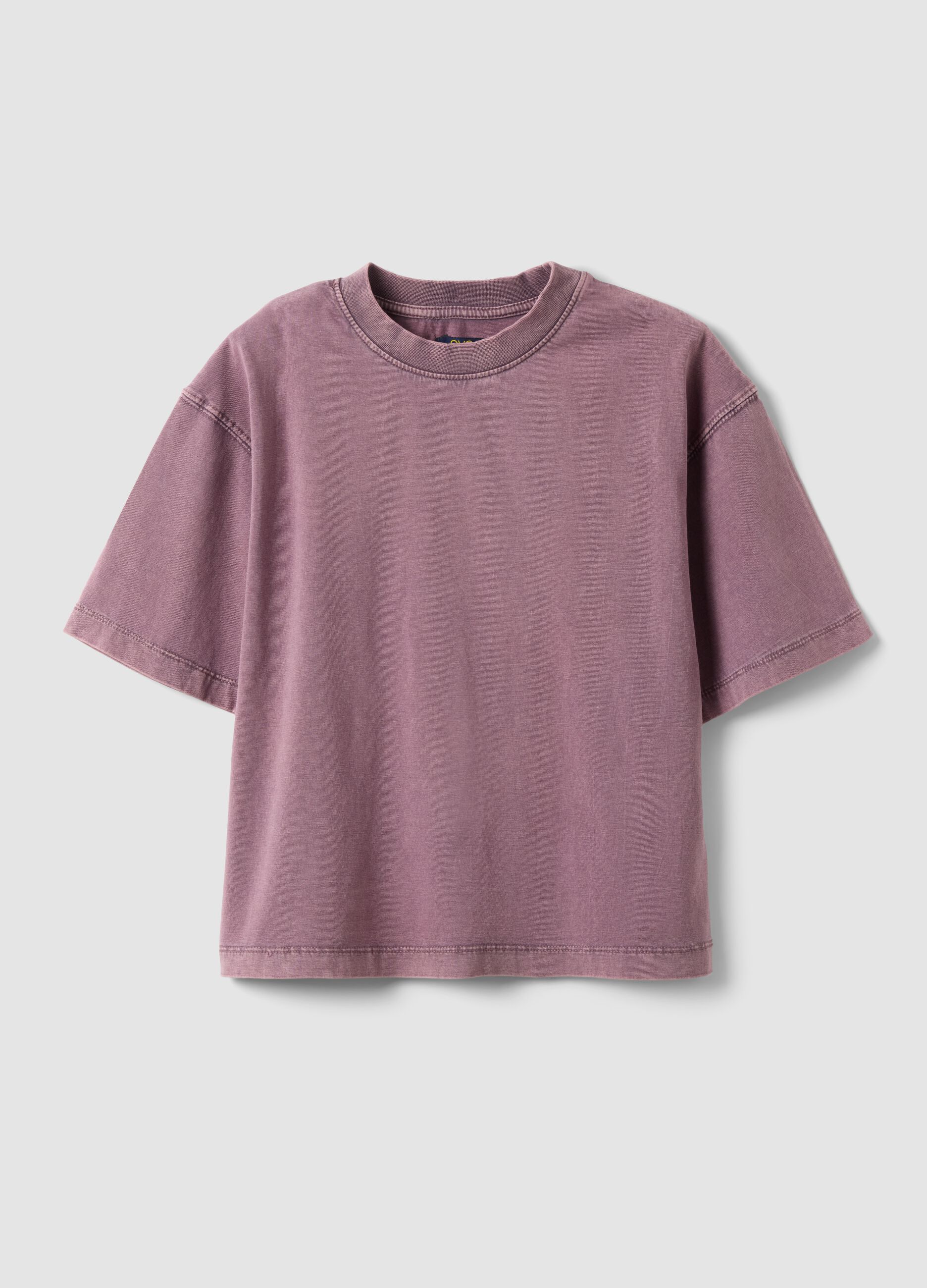M&auml;dchen Oversize-Passform rosa T-Shirt aus reiner Baumwolle