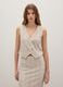 Beige regular fit waistcoat with sequins_1