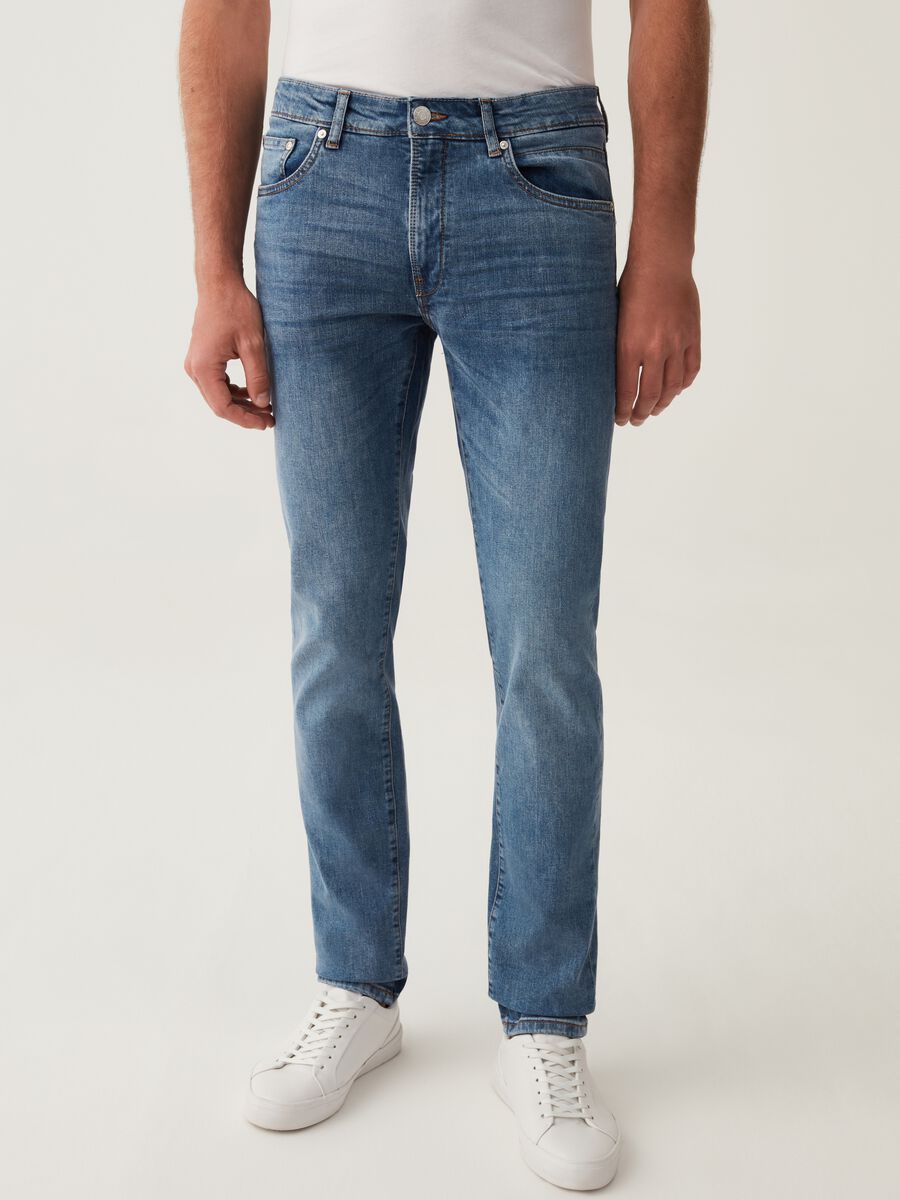 Jeans slim fit cross hatch_1