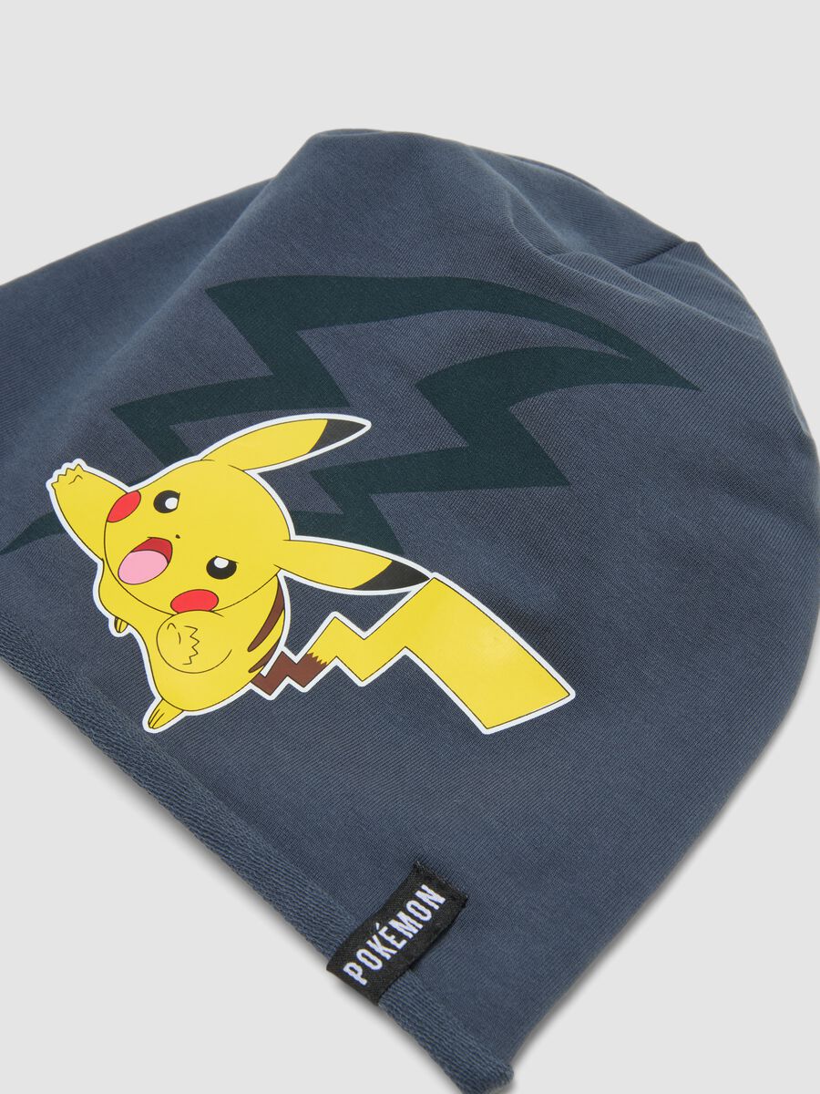 Blaue Cap aus elastischer Baumwolle mit Pok&eacute;mon-Print_2
