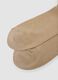 Beige lange Socken aus elastischer Viskose_2