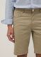 Beige stretch cotton Bermuda shorts_3