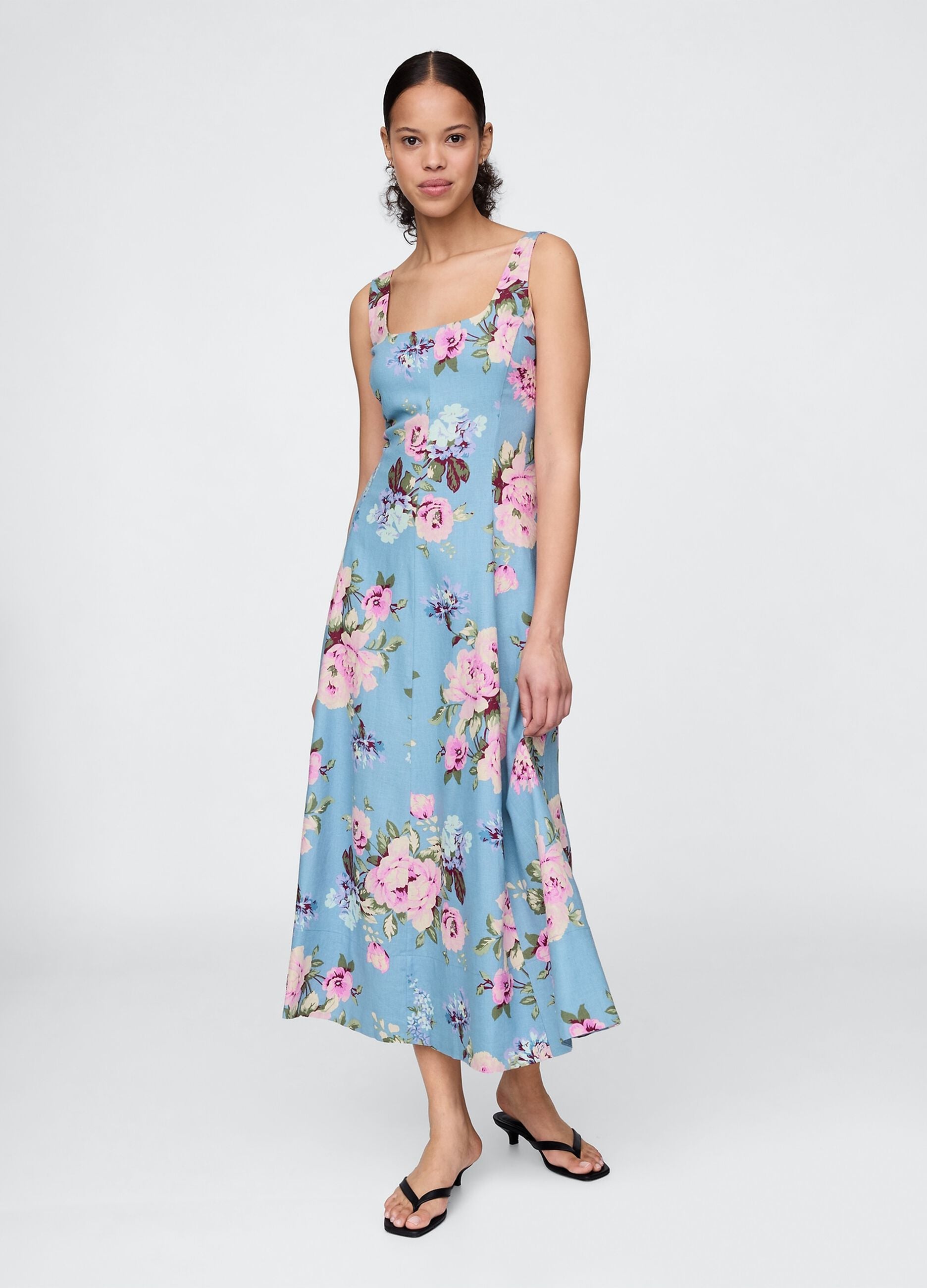 Vestido com estampado floral
