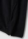 Black fleece sweatshirt with collar, regular fit_1